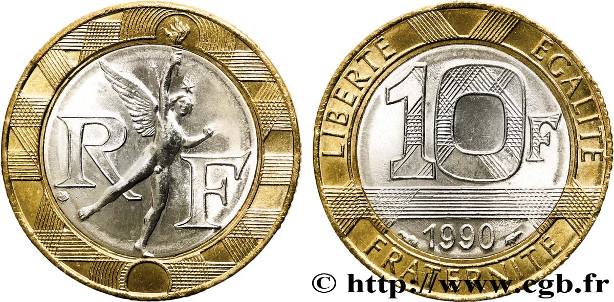 ca FRANCE 10 francs GENIE 1992 